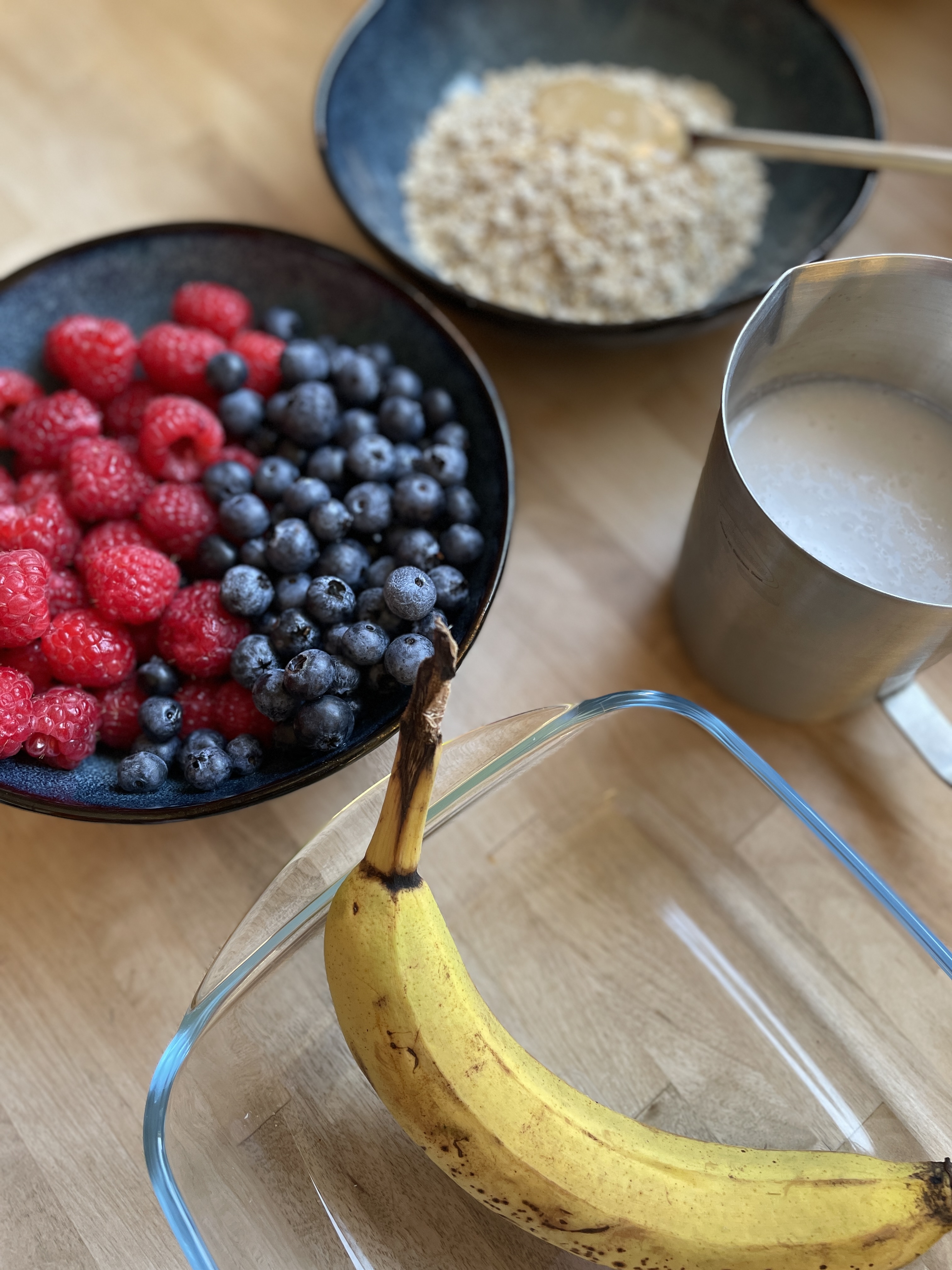 Baked Oats aus dem Airfryer – Schritt 1