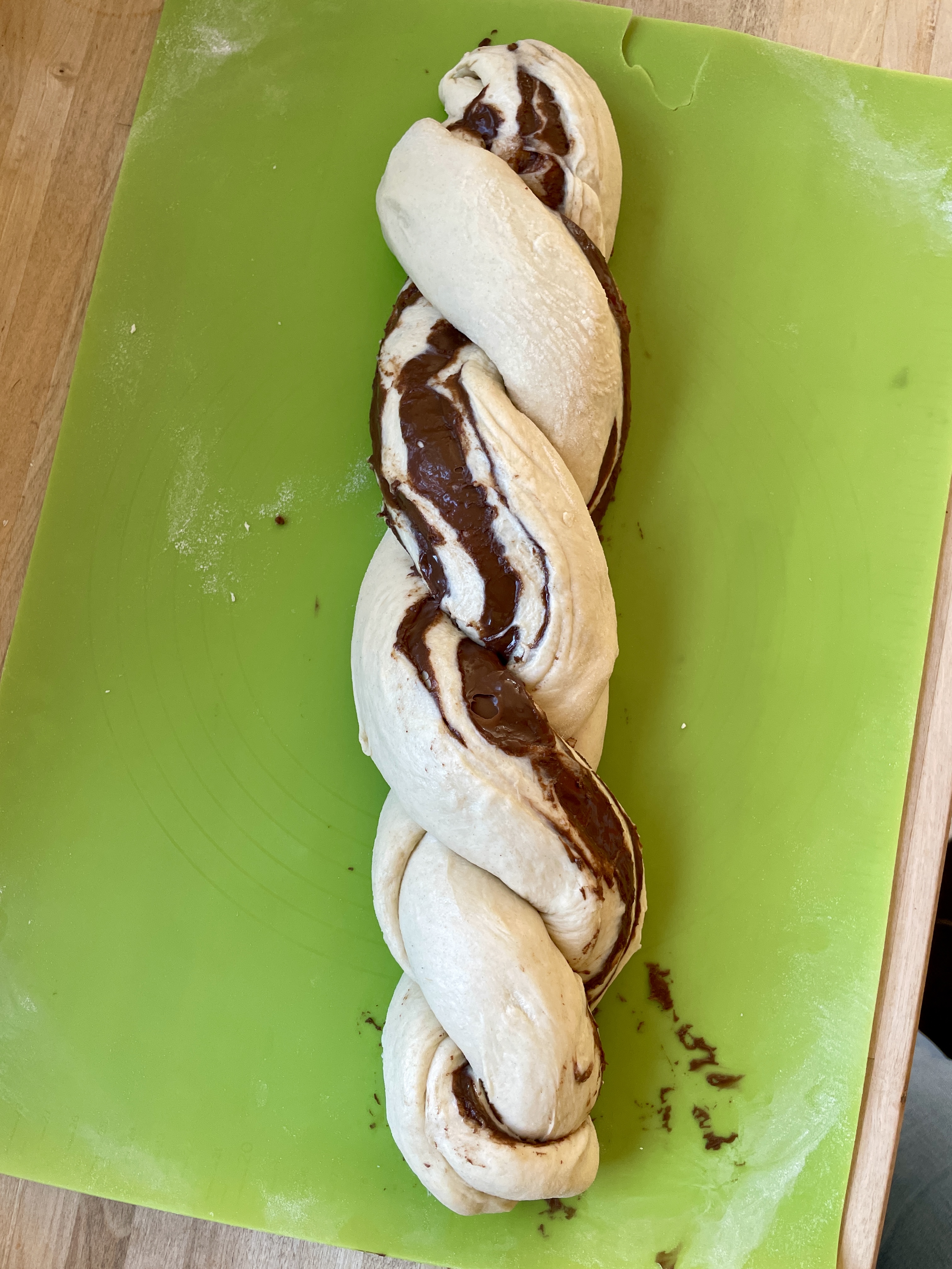 Hefezopf mit Nutella – Schritt 6