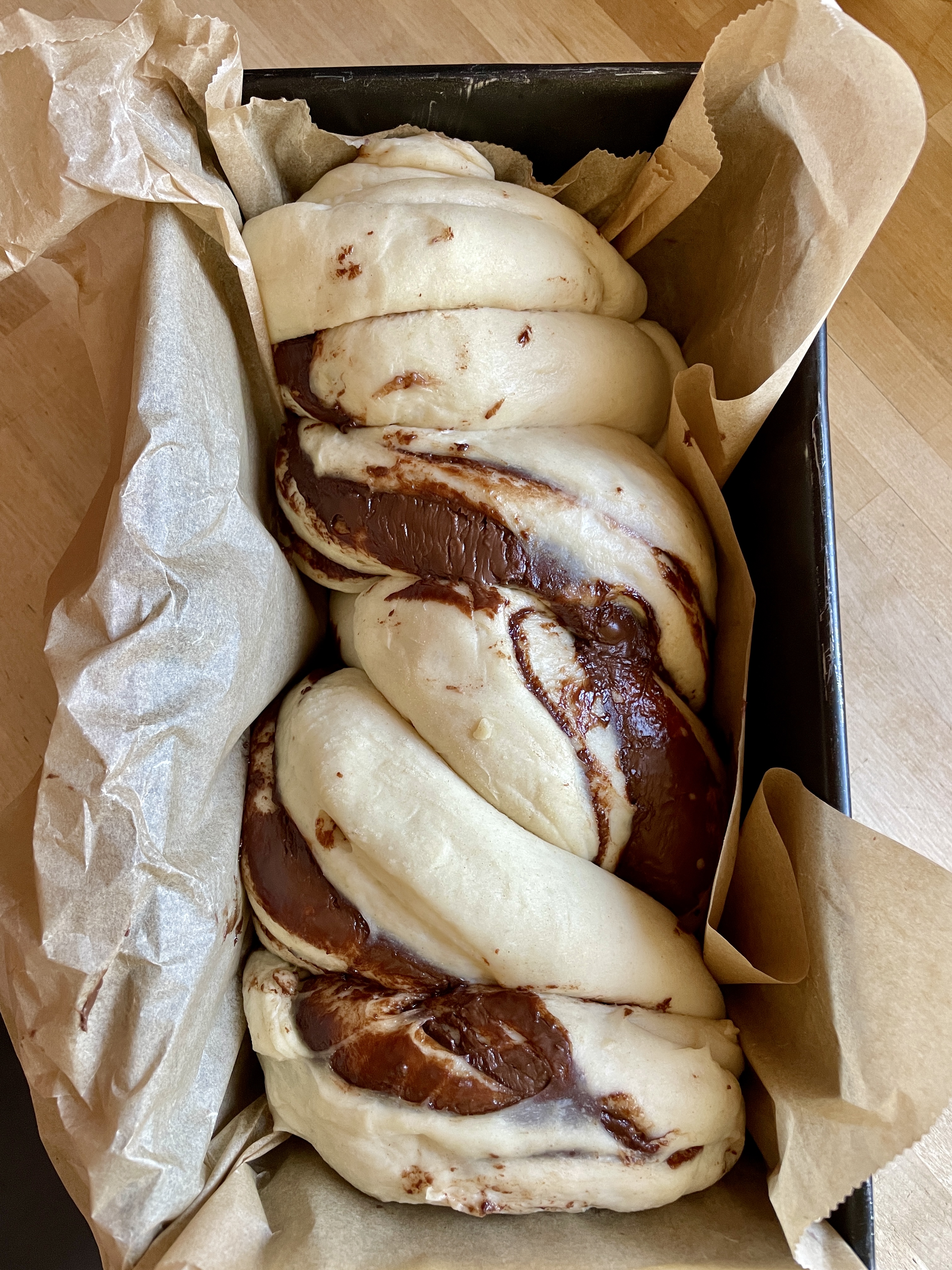 Hefezopf mit Nutella – Schritt 8