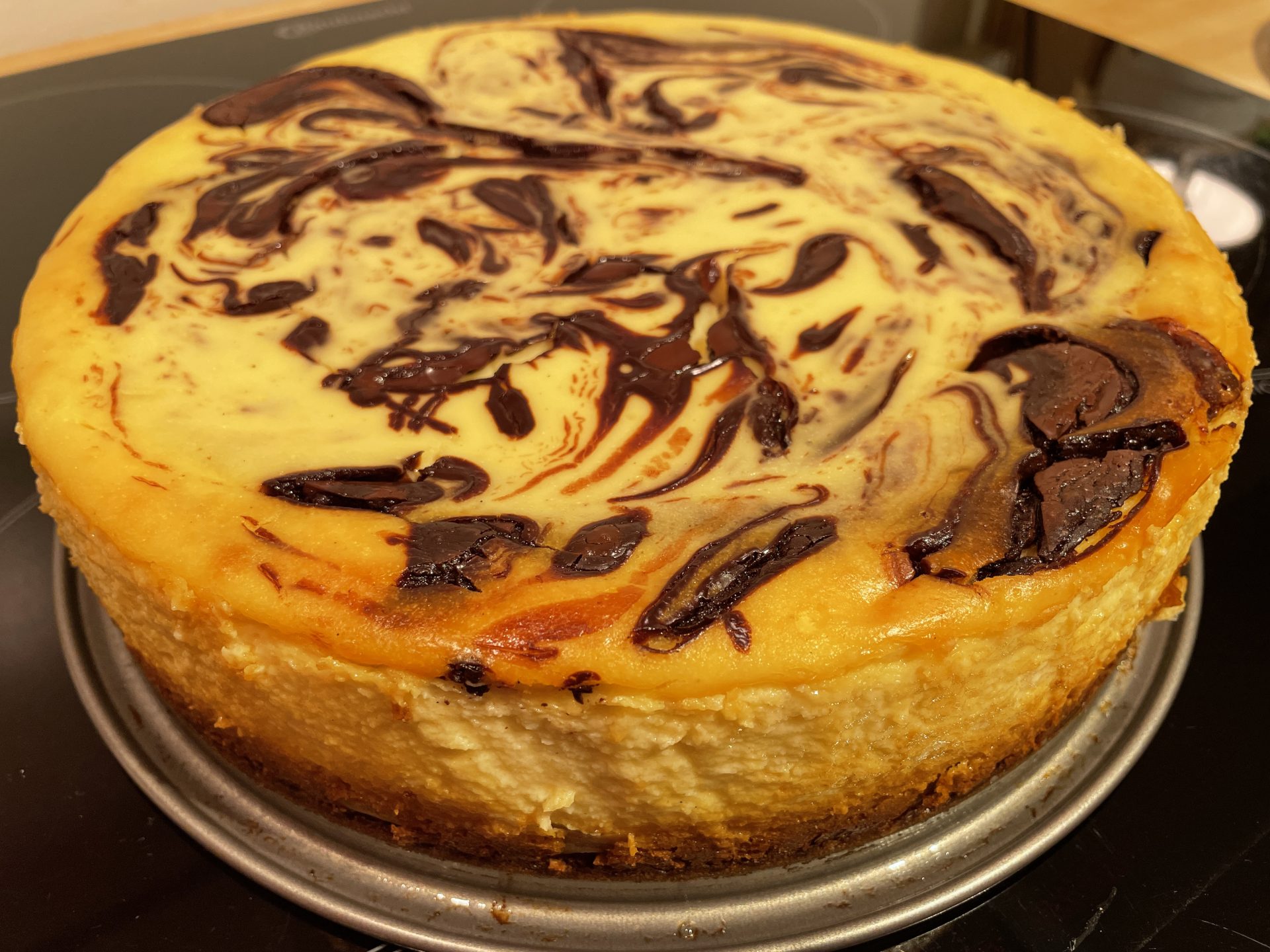 Käsekuchen mit Schoko-Swirl für Shari und André Dietz