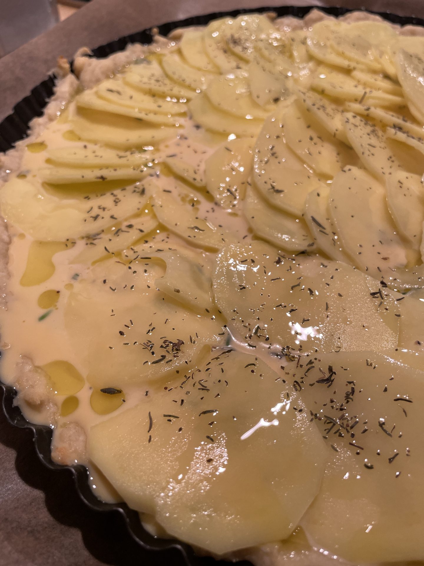 Kartoffel-Tarte (Tarte aux pommes de terre) – Schritt 4
