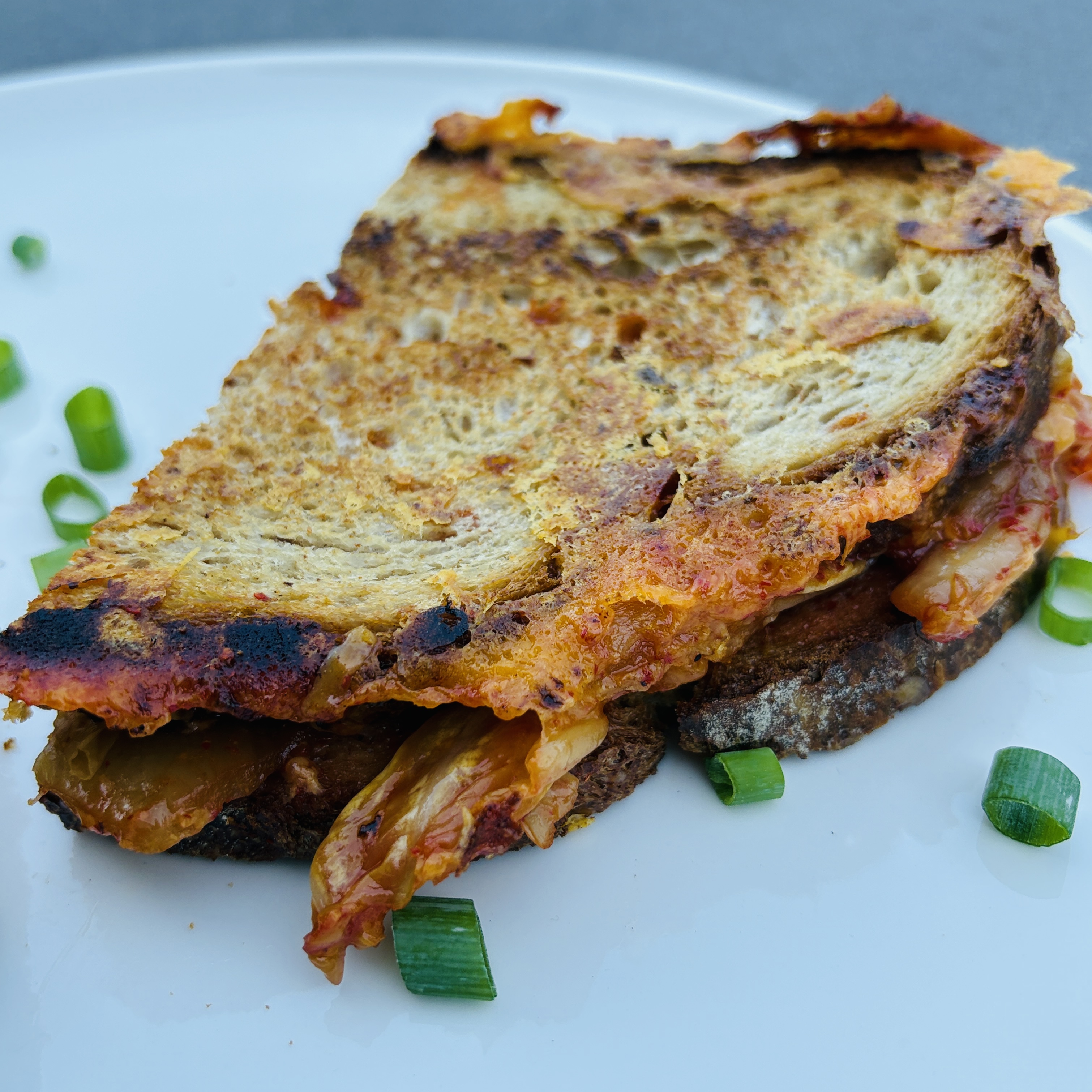 Kimchi Grilled Cheese Sandwich