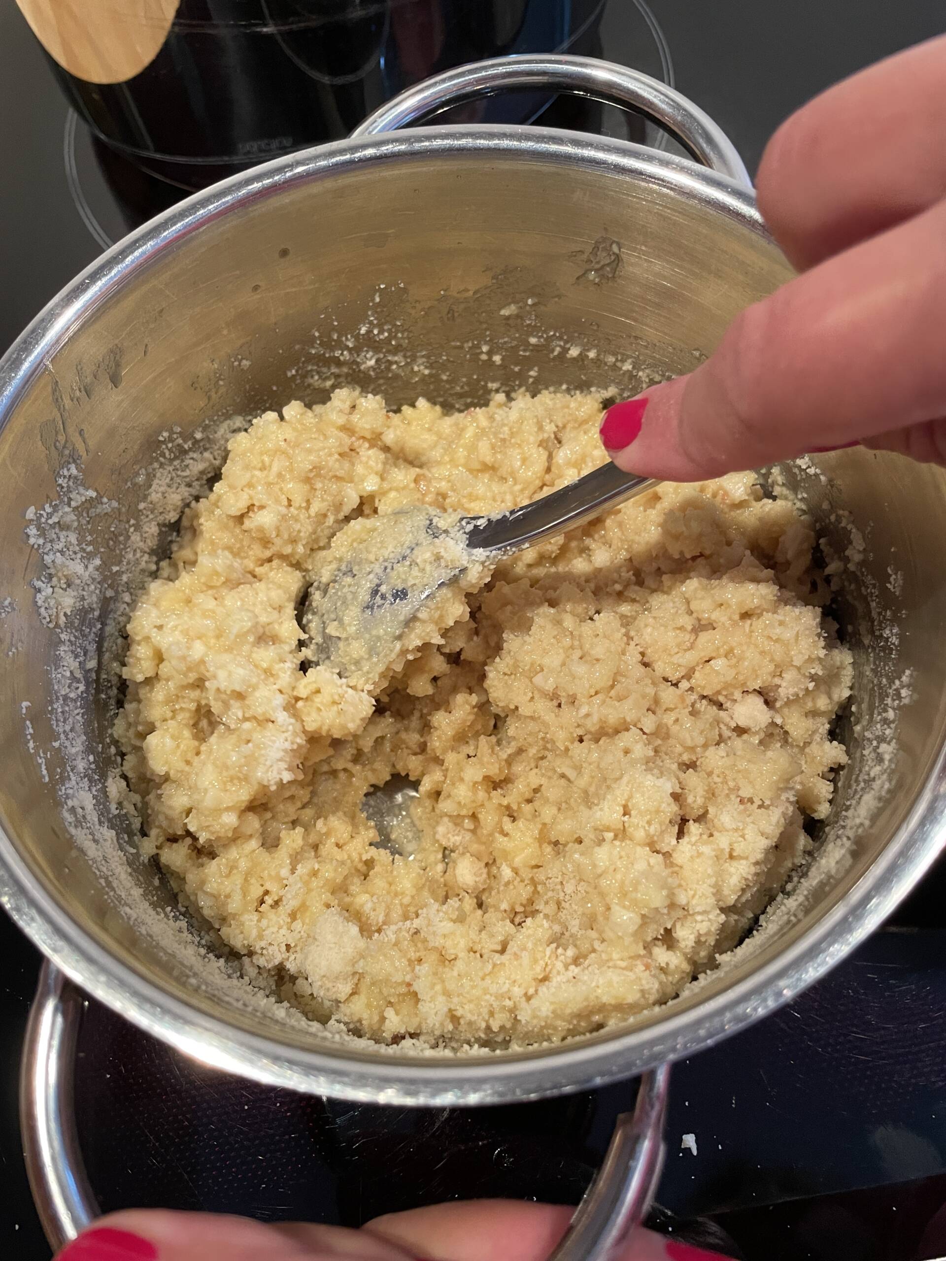 Kirsch-Schnitten mit weißer Schokolade – Schritt 3