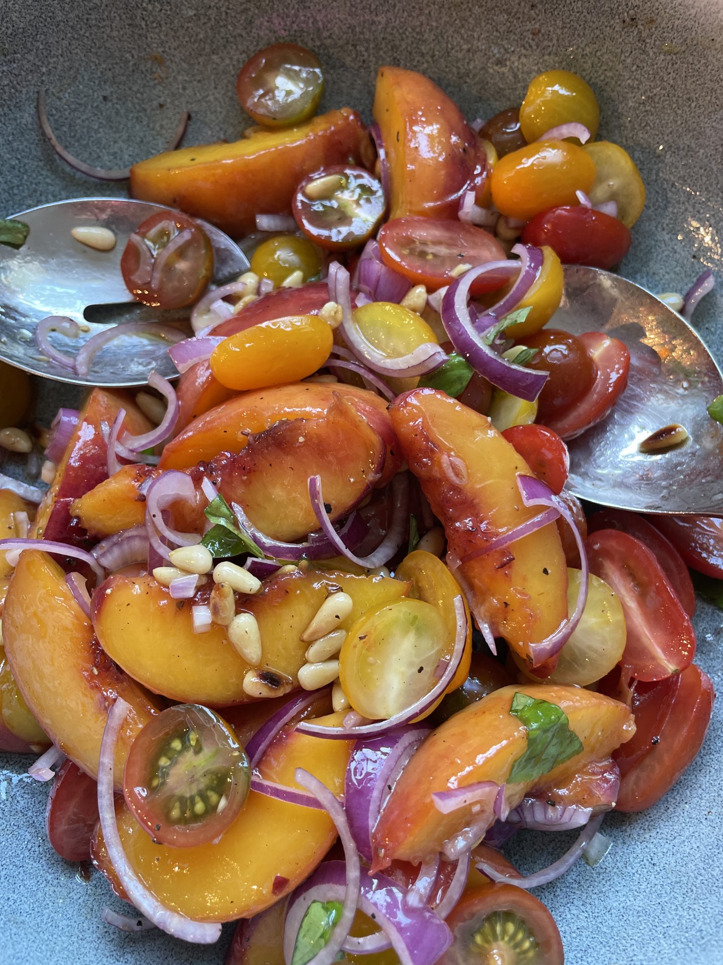 Pfirsich-Tomaten-Salsa mit Burrata  – Schritt 4