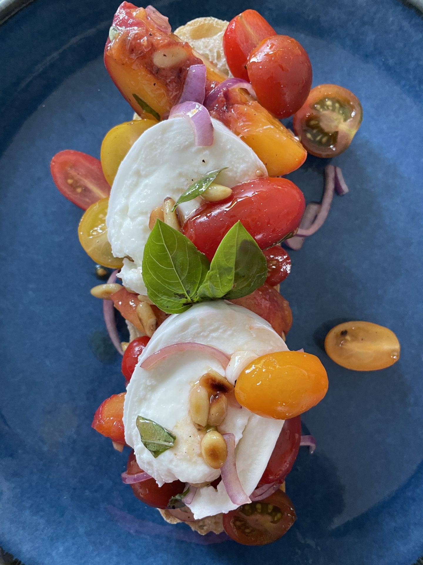 Pfirsich-Tomaten-Salsa mit Burrata  – Schritt 5