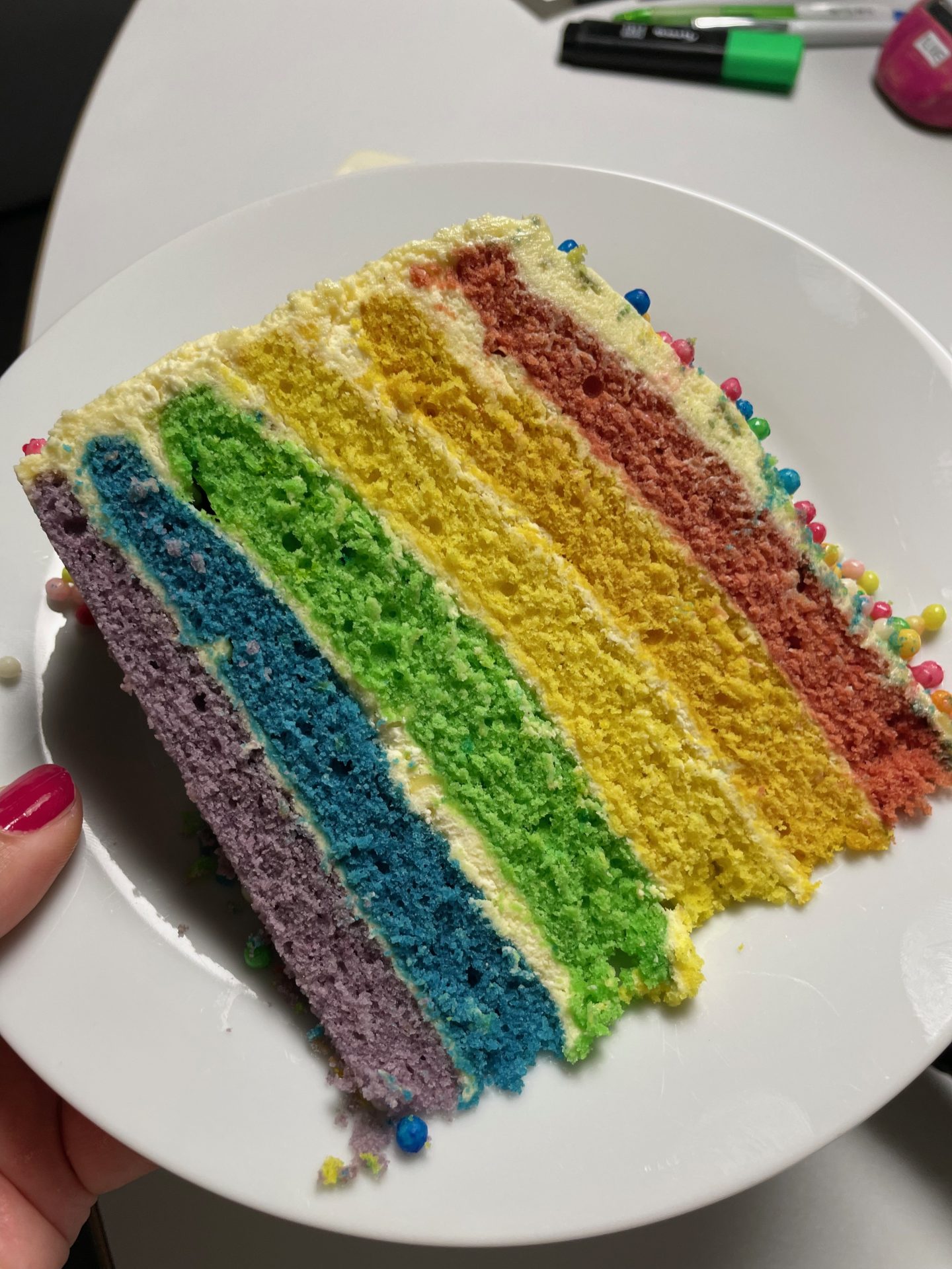 Regenbogentorte für Alle Farben