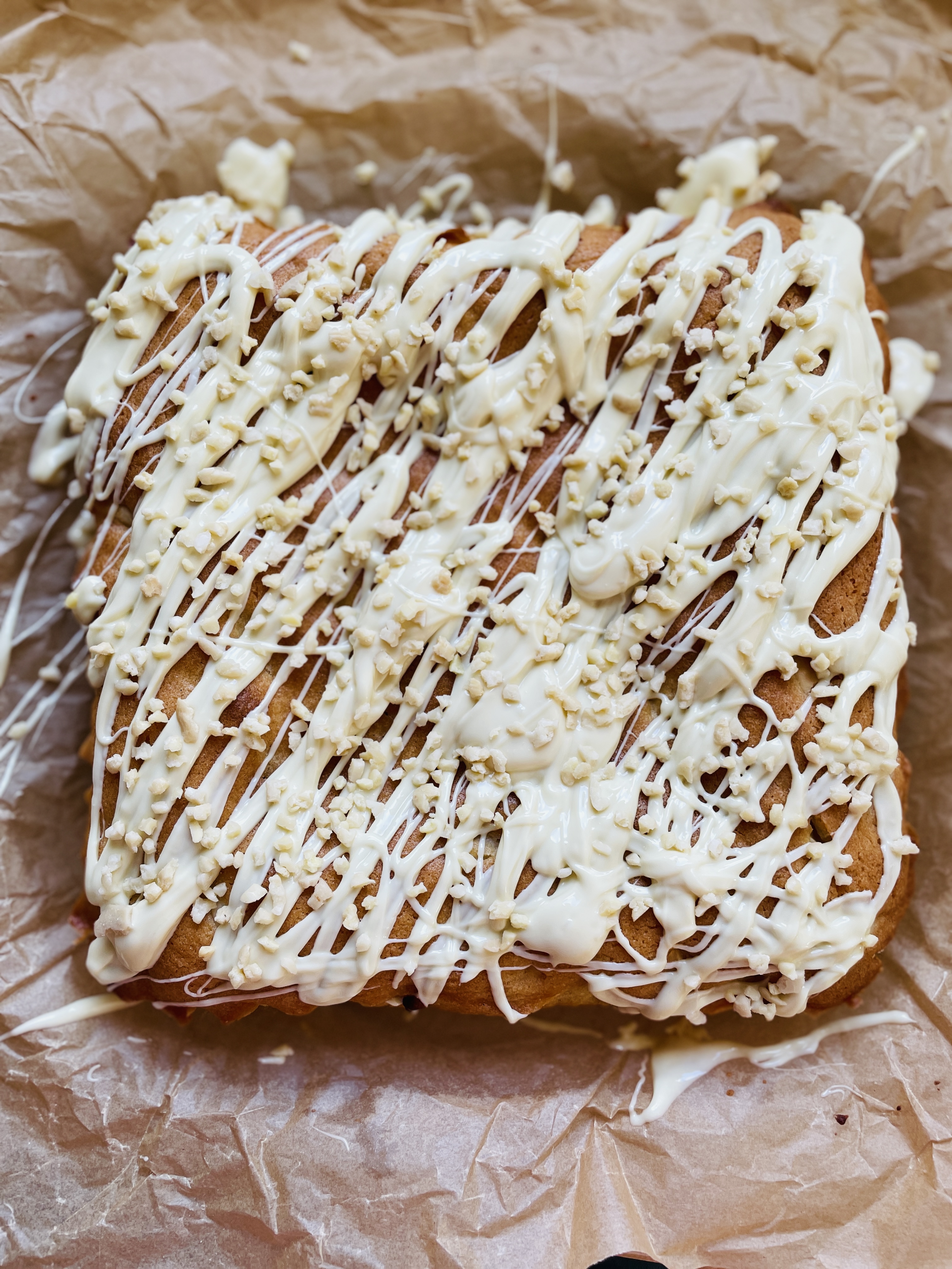 Vanille-Mandel-Blondies mit weißer Schokolade – Schritt 6
