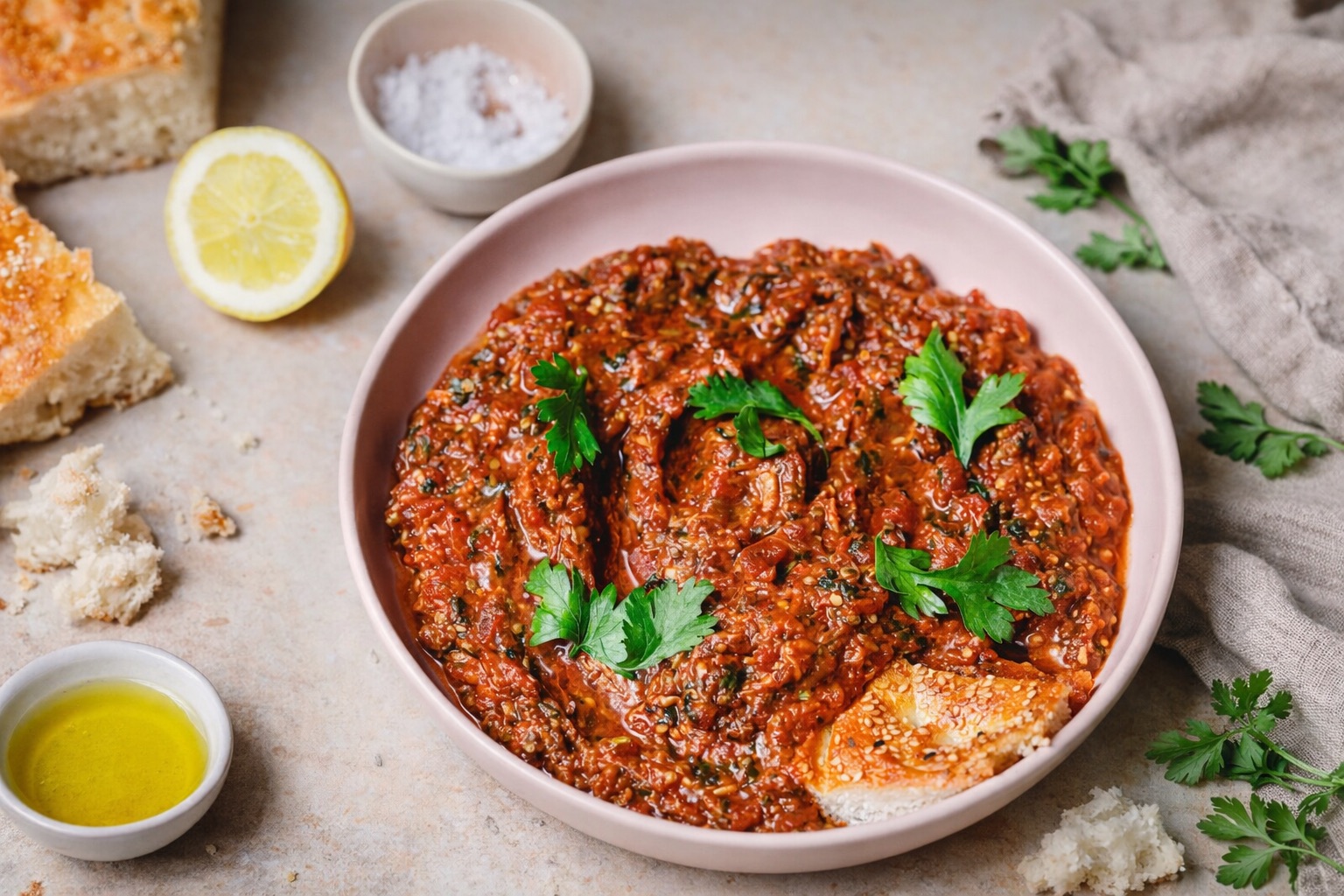 Zalouk - marokkanischer Auberginen-Salat